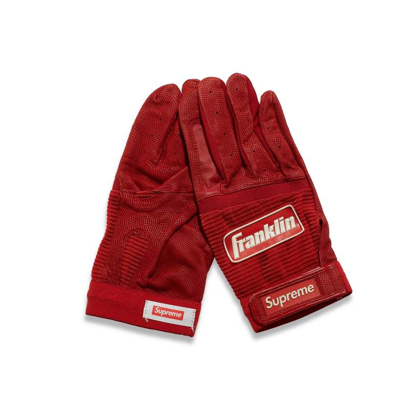 Supreme Franklin Batting Gloves Red - 图1