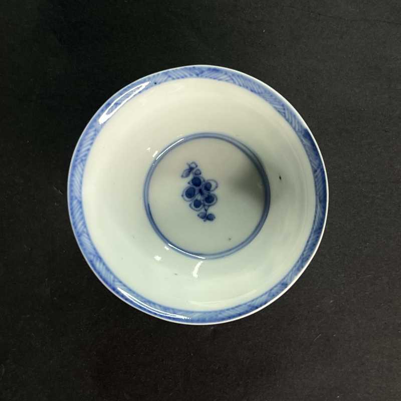 清康熙 青花花鸟纹杯 - 图5
