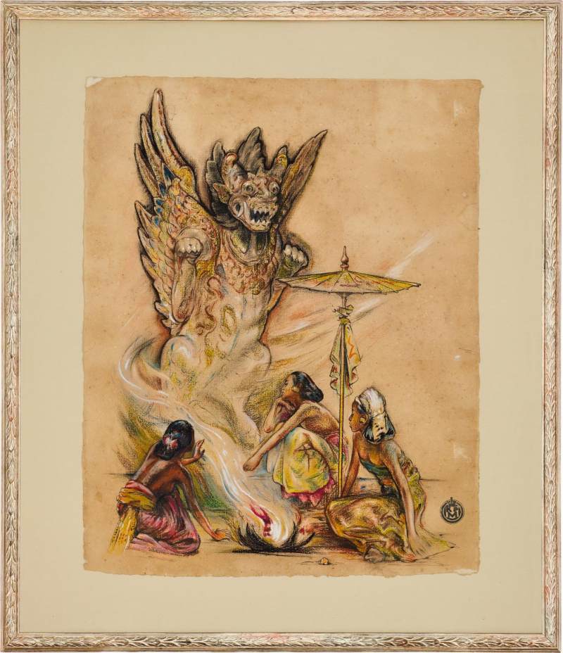 Attributed to Willem Gerard Hofker 傳為威廉·傑拉德·賀夫卡 | Burning offering 供奉 - 图2