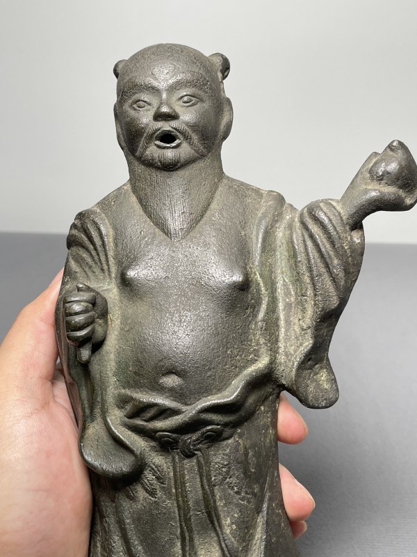 清 铜汉钟离像 - 图7
