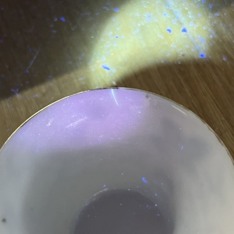 清中期粉彩花卉马蹄杯一对 - 图15