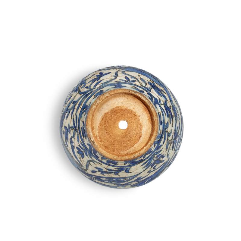A cobalt blue-painted pottery vase | 青花游禽圖瓶 - 图5