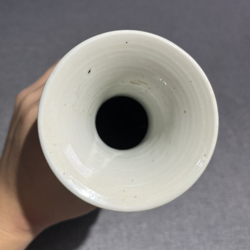 清康熙青花博古纹玉壶春瓶 - 图8