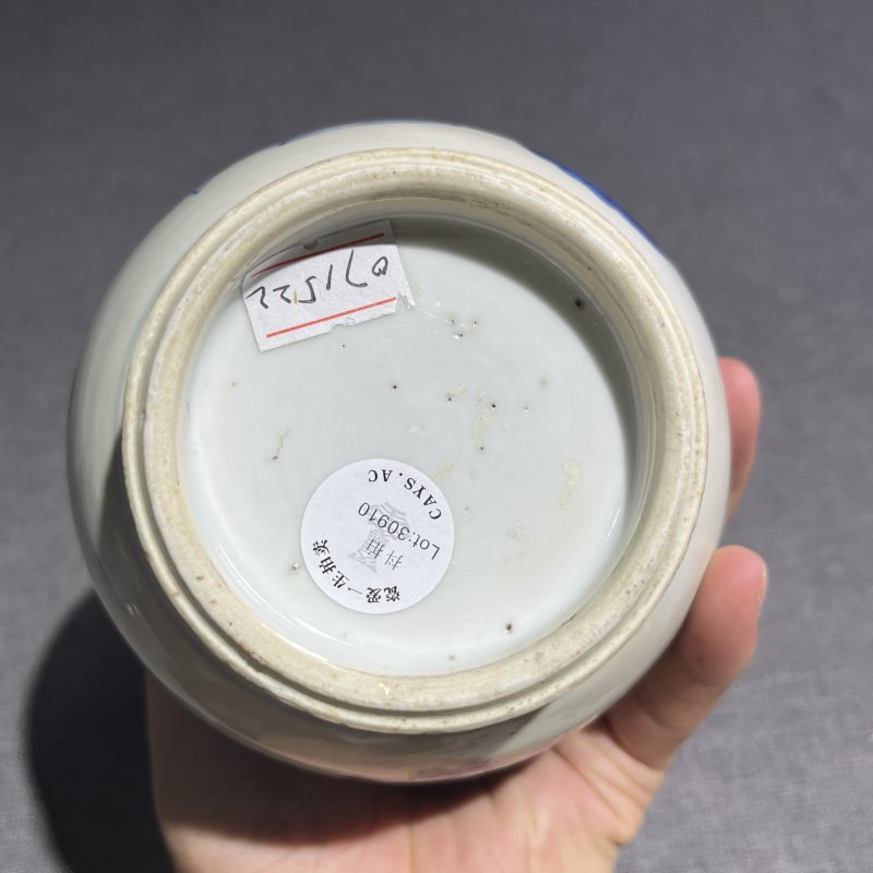 清康熙青花博古纹玉壶春瓶 - 图9