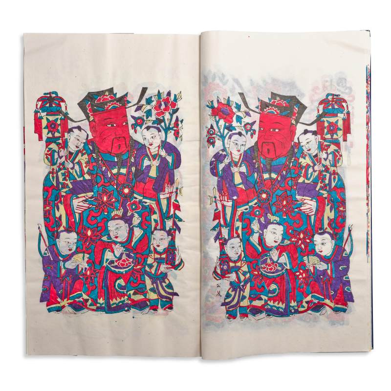 Two albums of new year prints of Shandong | 山東濰縣楊家埠木板年畫兩冊 - 图9