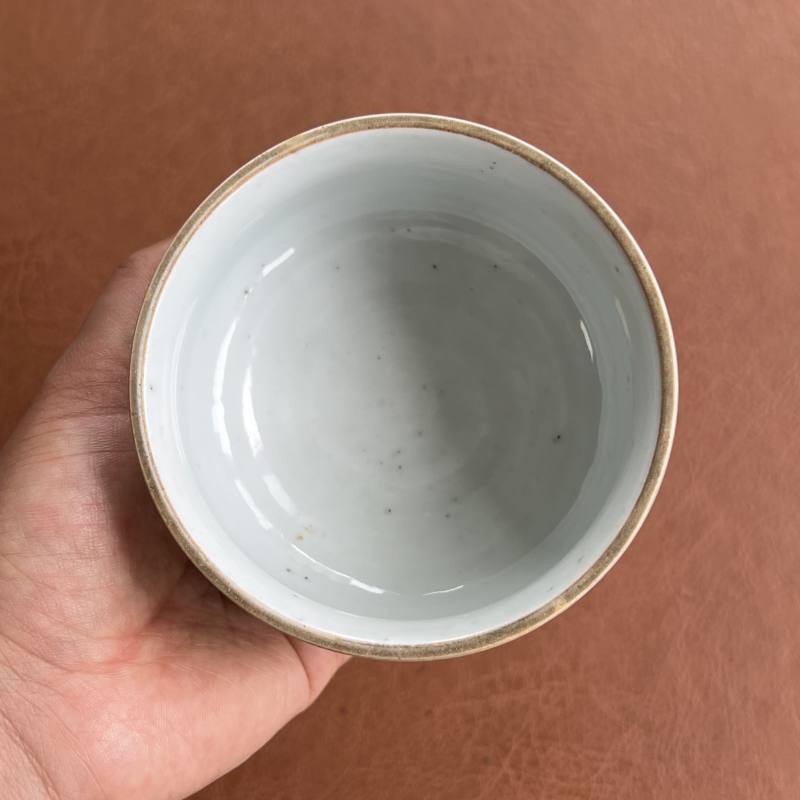 明崇祯 白釉暗刻洞石花鸟纹琴炉 - 图9