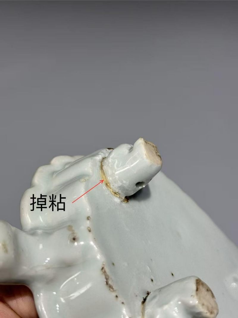    明天启 青花花鸟纹叶形洗 - 图13