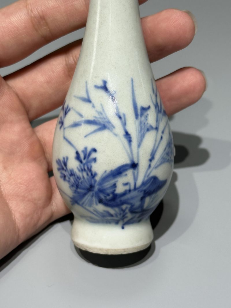    明天启 青花花卉纹胆瓶 - 图4