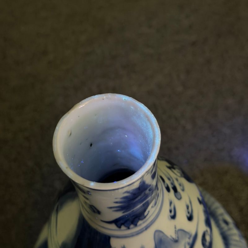 明崇祯青花人物故事纹葫芦瓶-多宝古瓷宝典