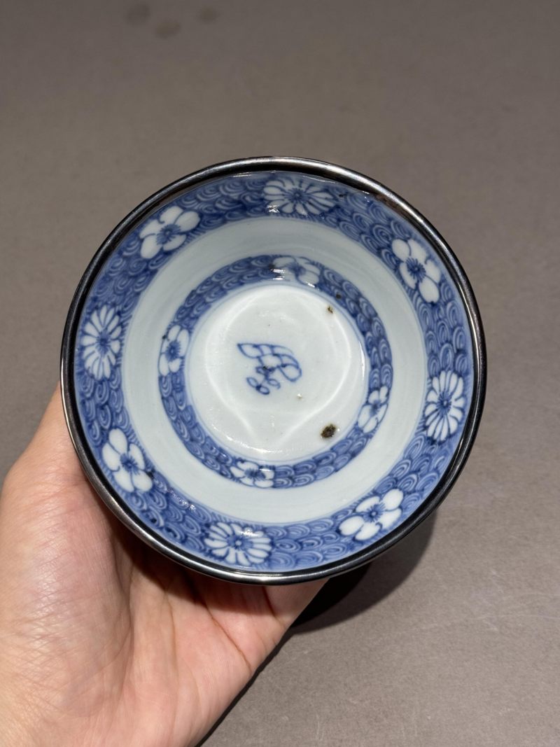    清康熙 青花人物纹杯 - 图7