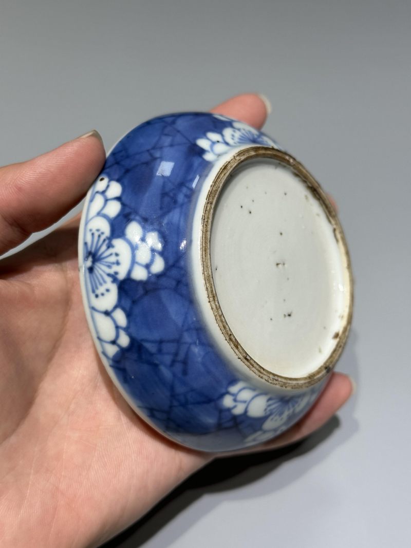    清康熙 青花开窗博古纹印盒 - 图7