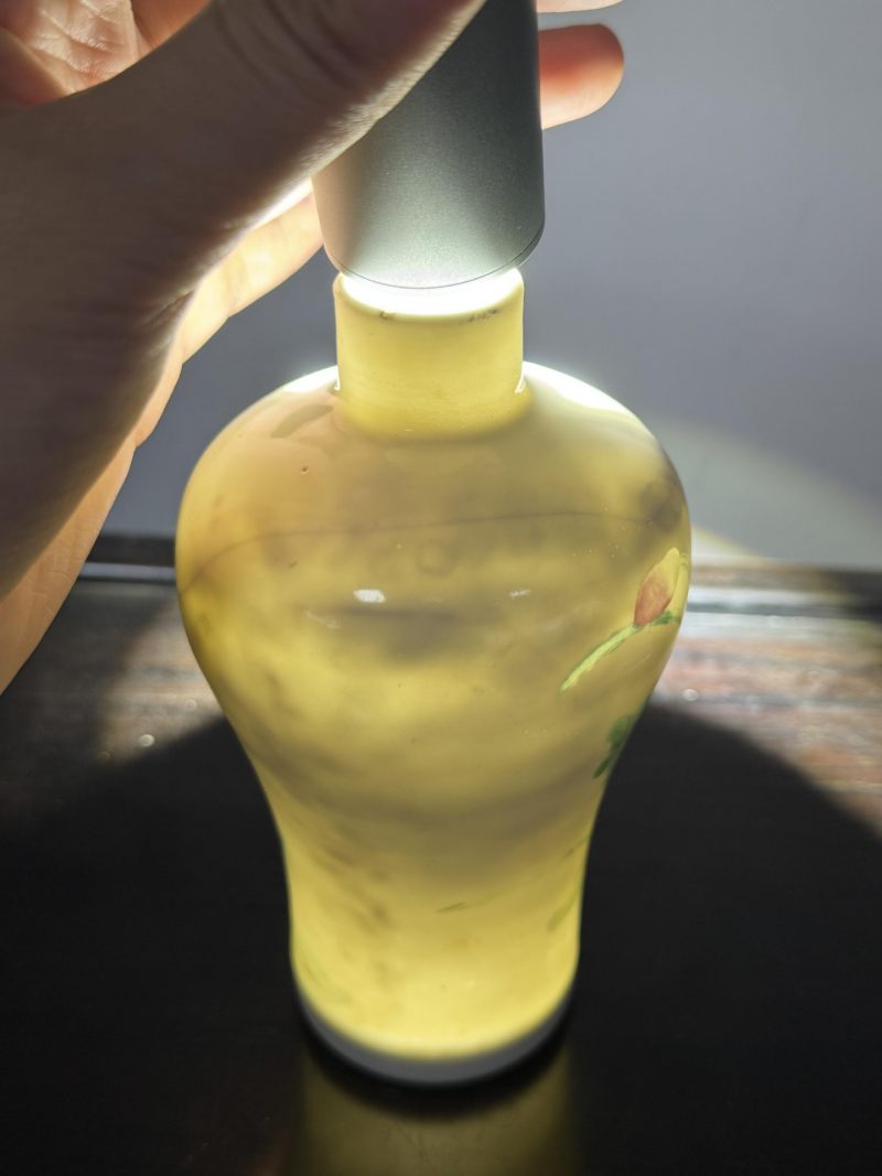    清晚期 粉彩花卉纹梅瓶 - 图14