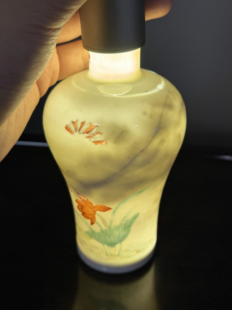    清晚期 粉彩花卉纹梅瓶 - 图15