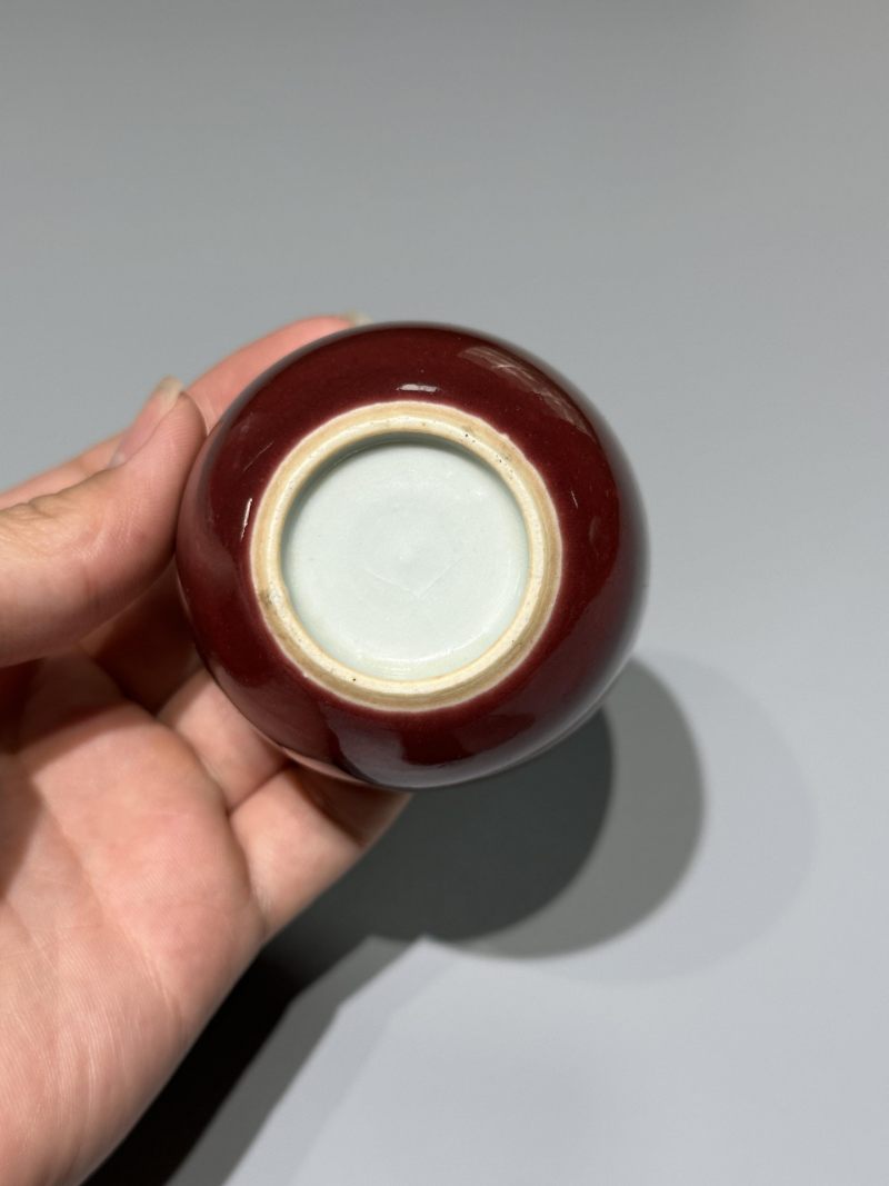    清雍正 霁红釉杯 - 图4