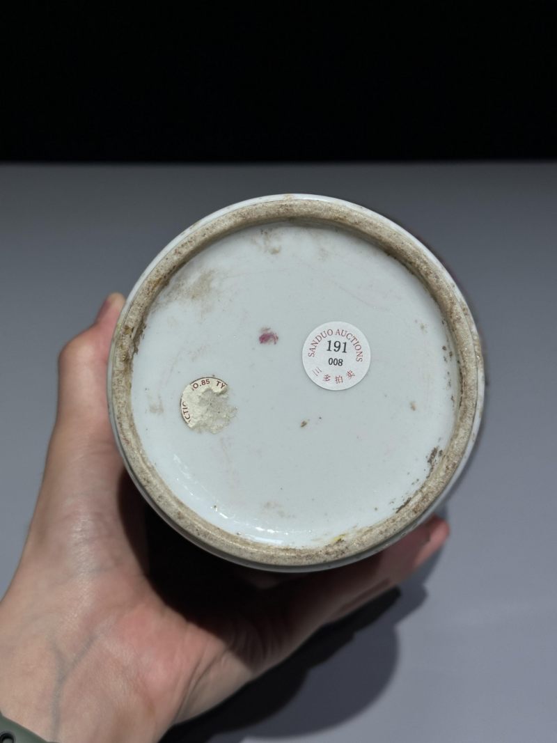    清晚期 广珐琅花鸟纹罐 - 图4