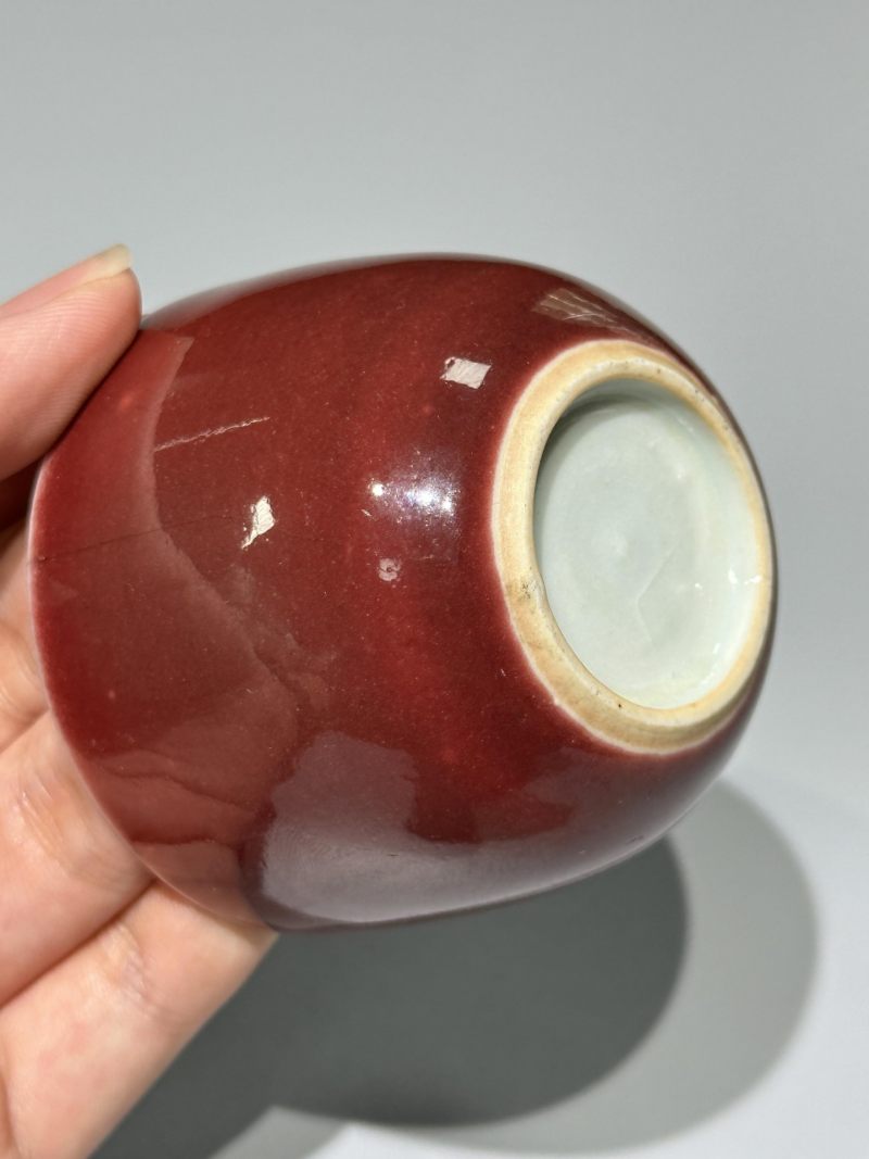    清雍正 霁红釉杯 - 图5