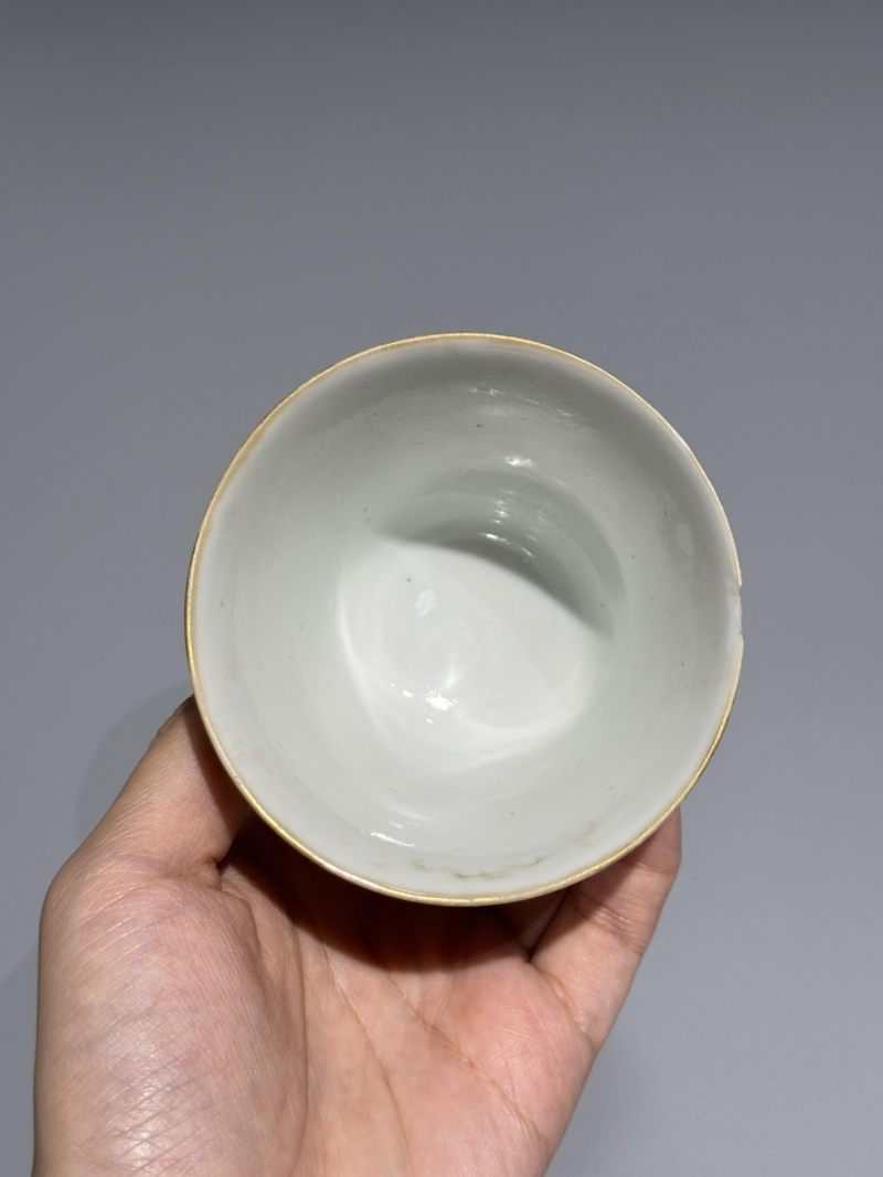    清同治 粉彩西厢记人物故事纹杯 - 图8