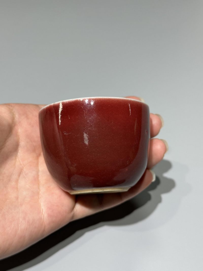    清雍正 霁红釉杯 - 图6