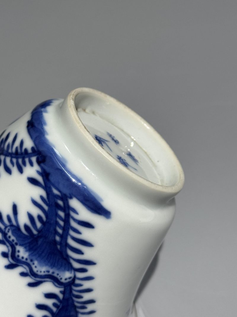    清晚期 青花'官上加官'图杯 - 图9