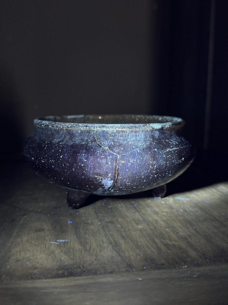    清雍正 窑变釉三足炉 - 图13