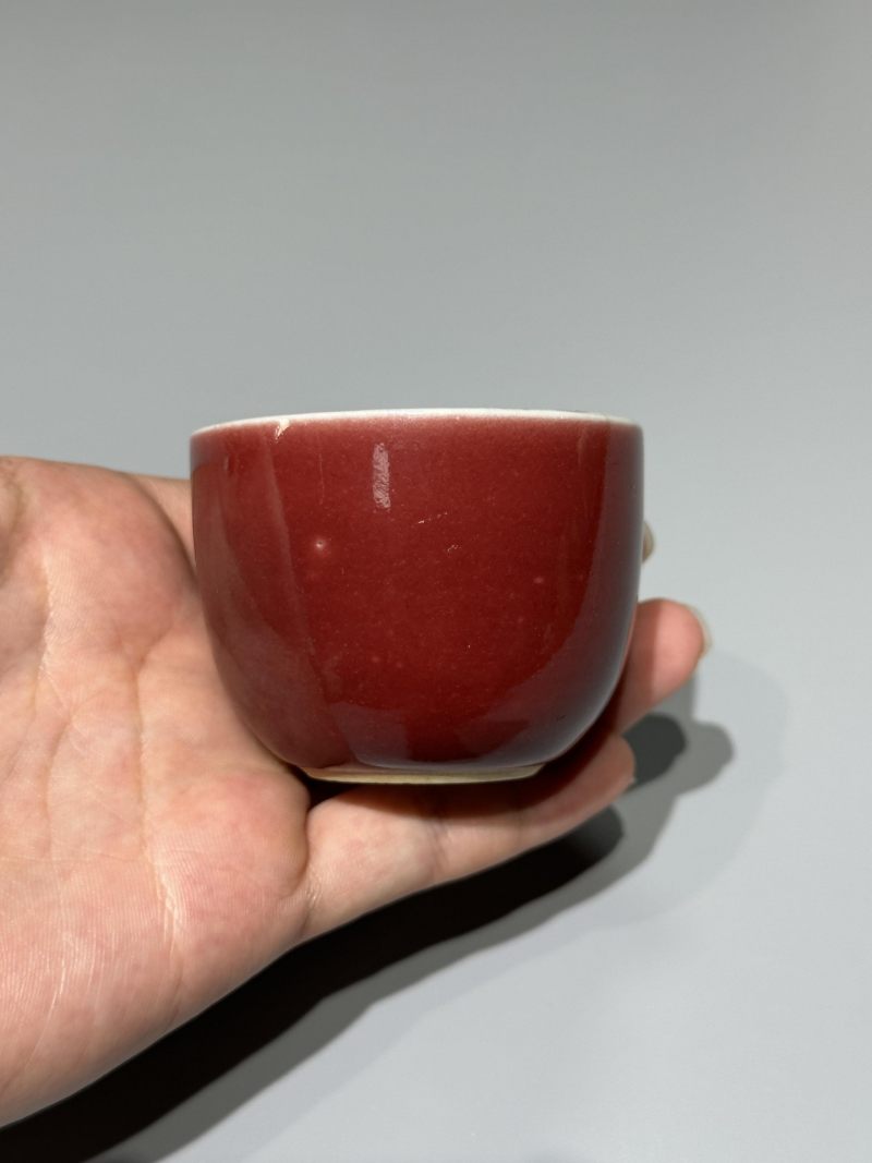    清雍正 霁红釉杯 - 图7