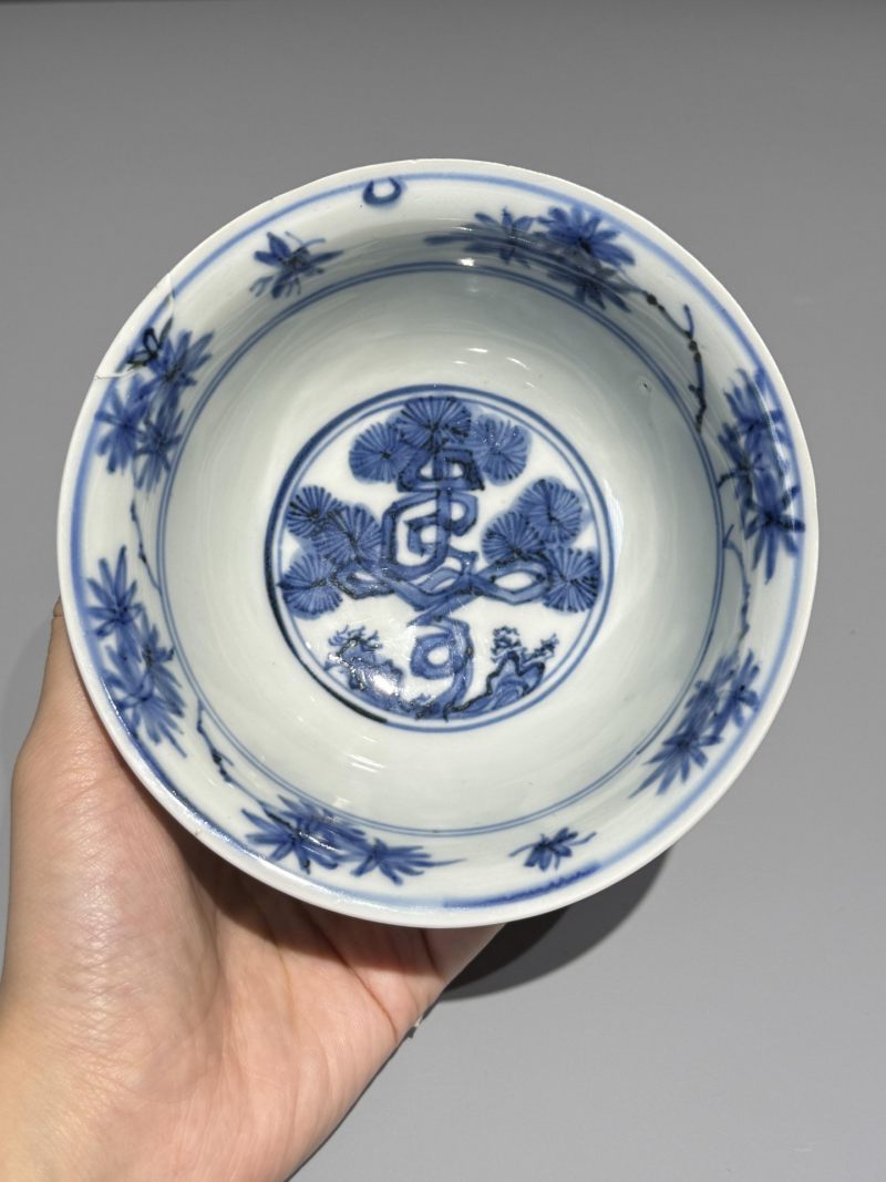    明晚期 青花花卉纹碗 - 图6