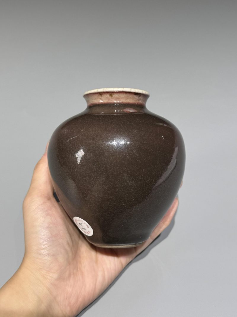    清晚期 红釉小罐 - 图4