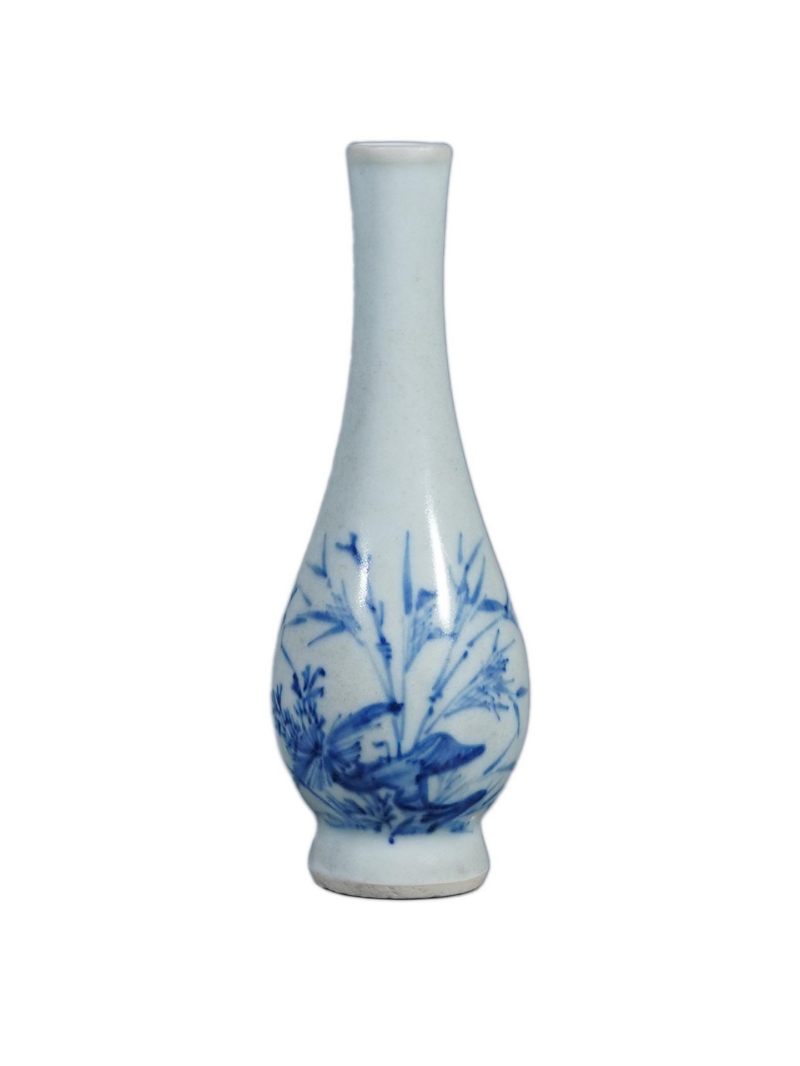    明天启 青花花卉纹胆瓶 - 图1