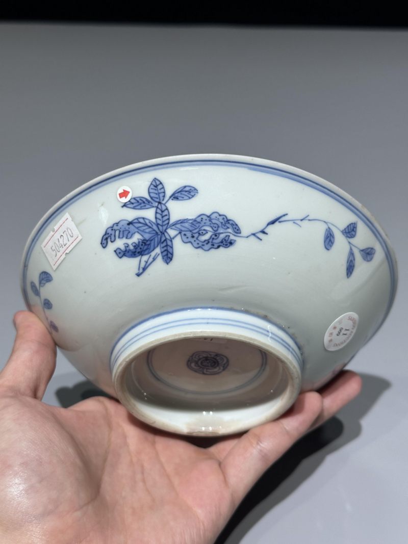    清早期 青花莲池纹盘 - 图8