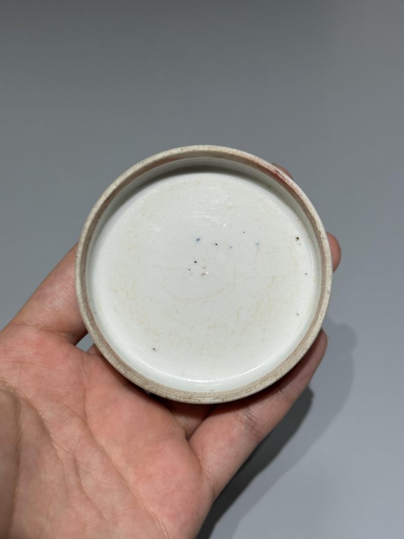    清晚期 青花云龙纹印盒 - 图8
