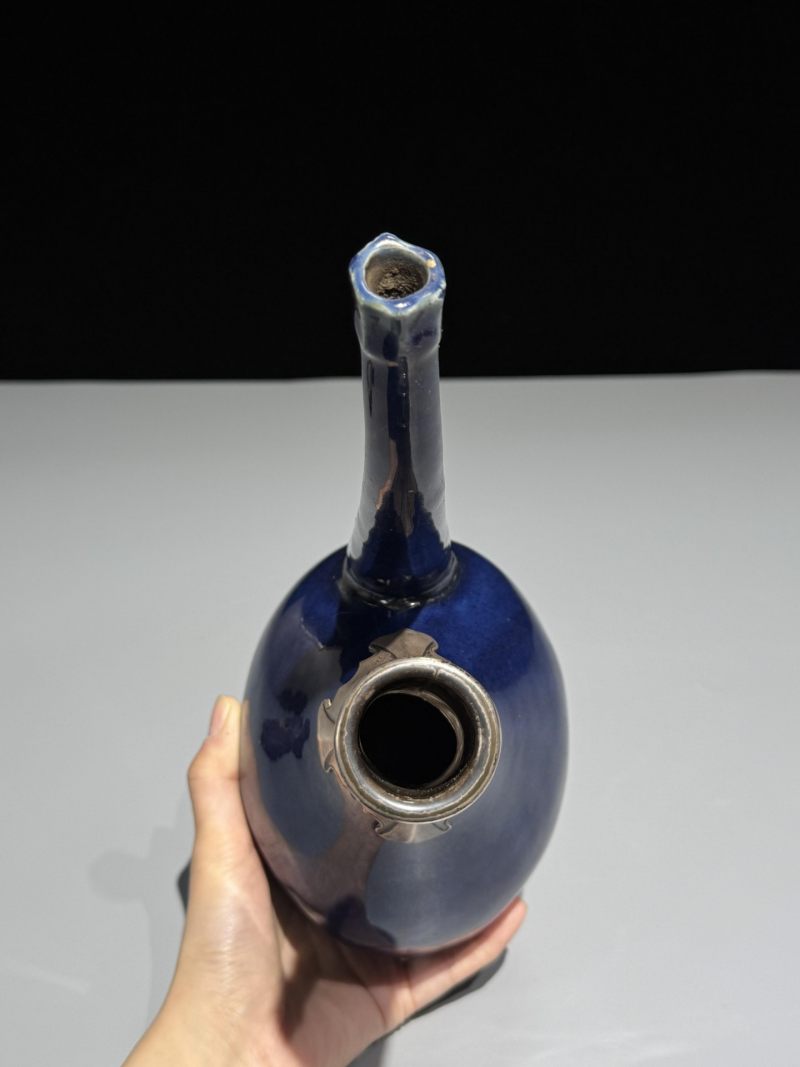    清康熙 霁蓝釉执壶 - 图7
