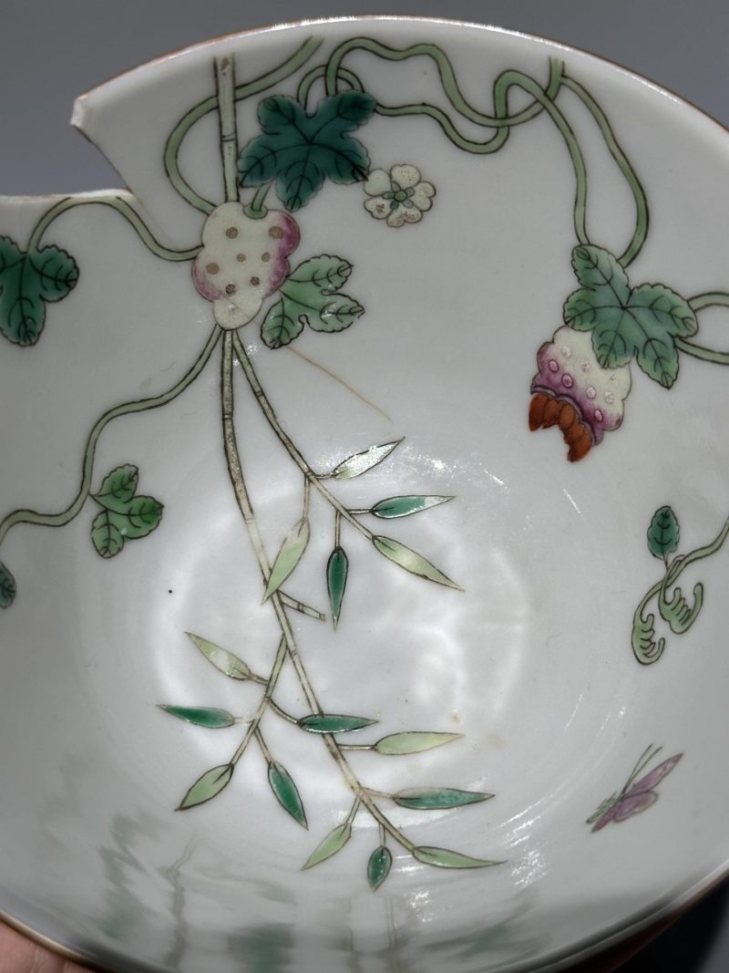    清光绪 粉彩癞瓜纹碗 - 图7
