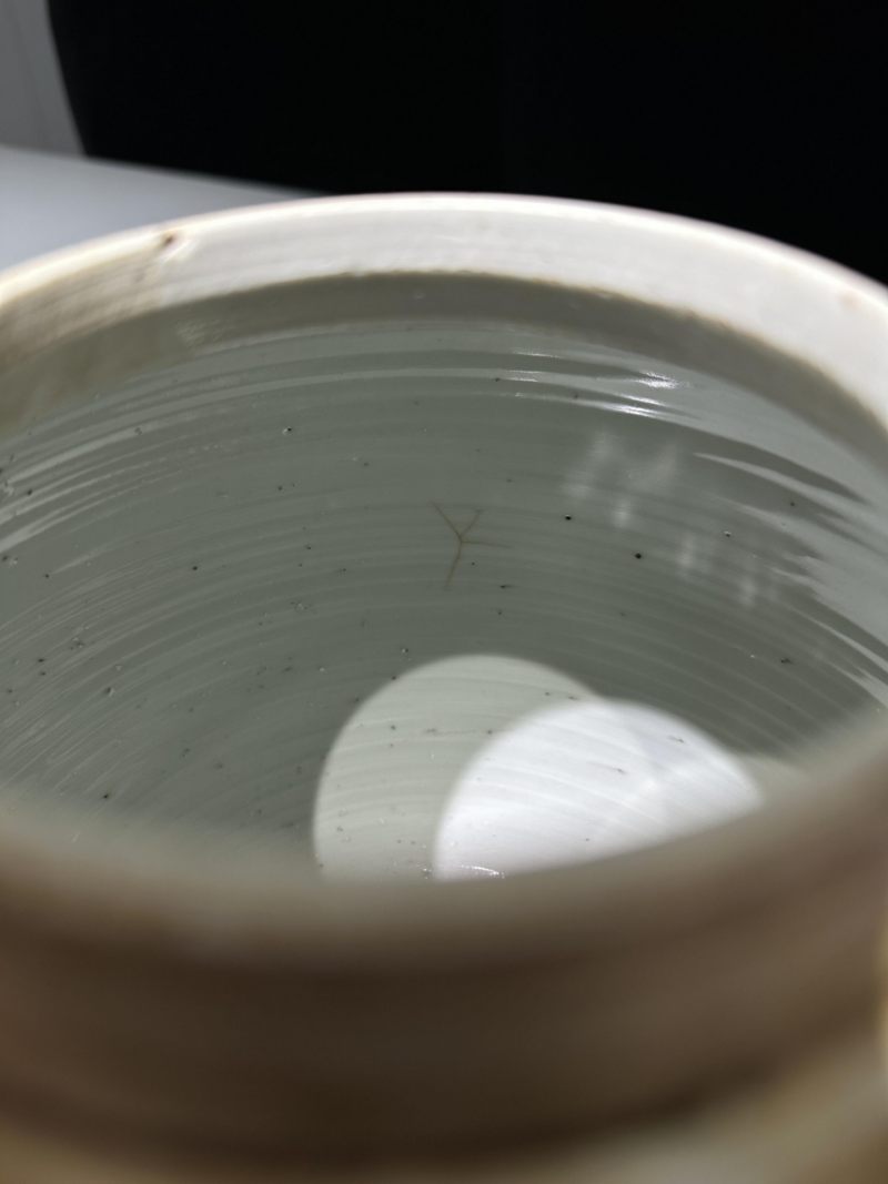    清康熙 青花开窗博古冰梅纹罐 - 图10