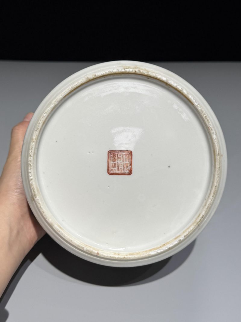    清同治 粉彩十二花神温锅 - 图11