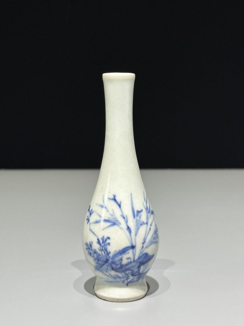    明天启 青花花卉纹胆瓶 - 图2