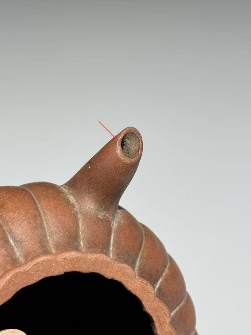    清 紫砂瓜棱茶壶 - 图13