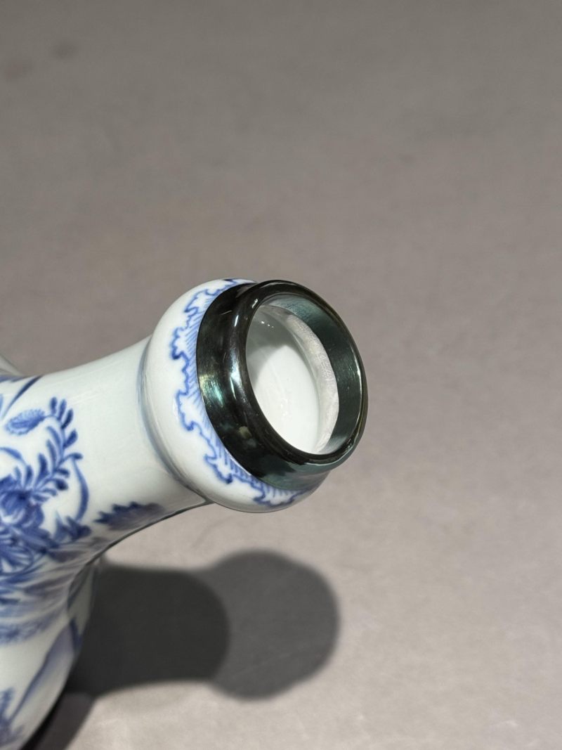    清康熙 青花山水人物瓶 - 图18