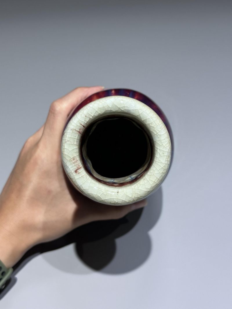    清晚期 窑变釉棒槌瓶 - 图5