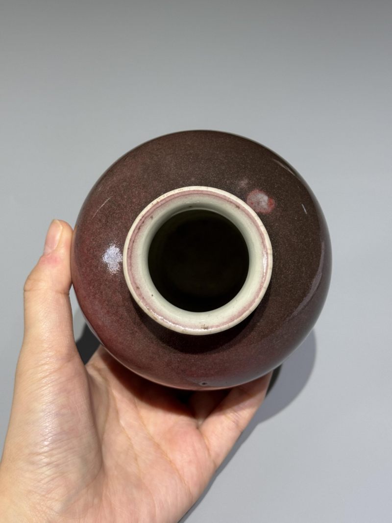    清晚期 红釉小罐 - 图5