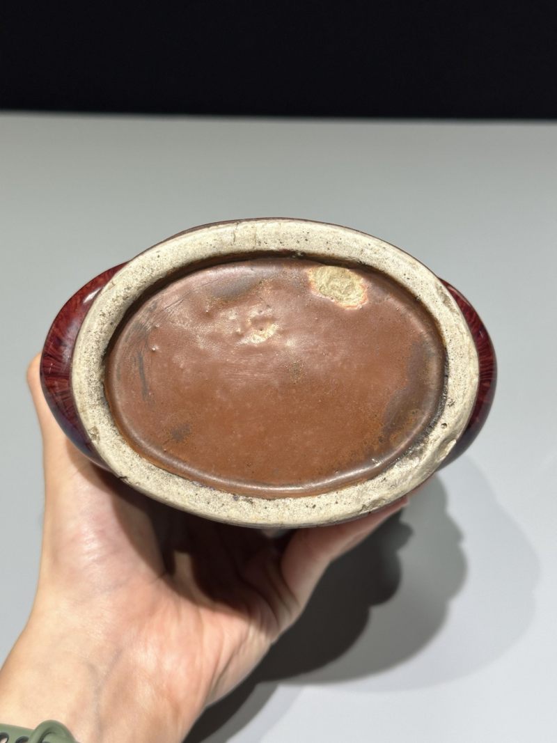   清中期 窑变釉双鸭花插 - 图5