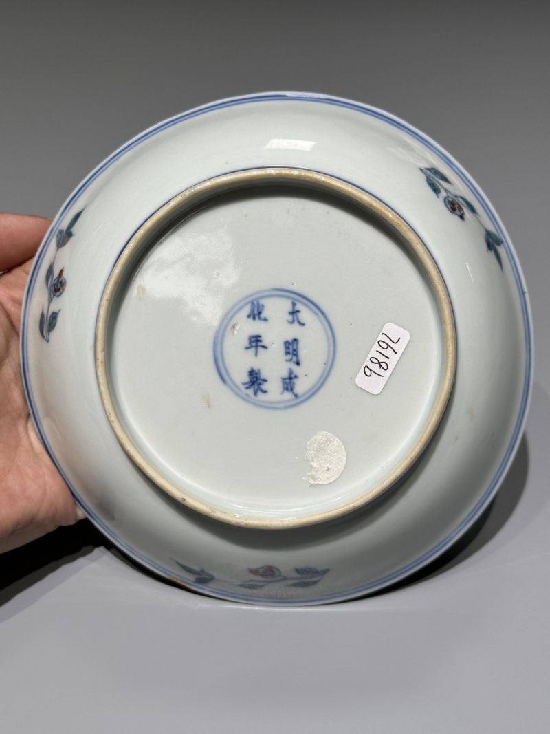    清雍正 斗彩荔枝纹盘 - 图3
