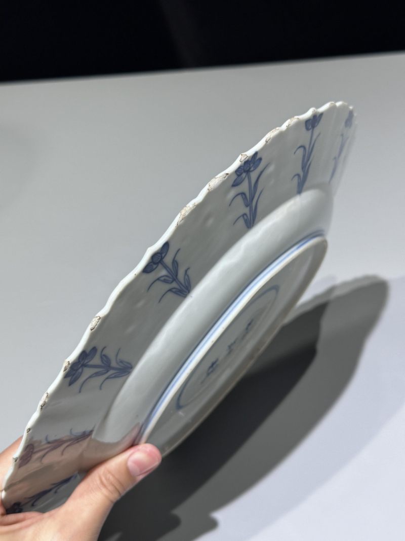    清康熙 青花人物图花口盘一对 - 图20