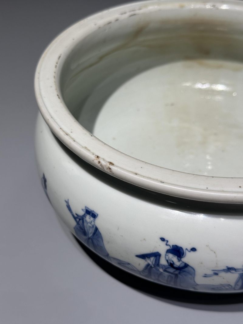    清康熙 青花八仙纹香炉 - 图16