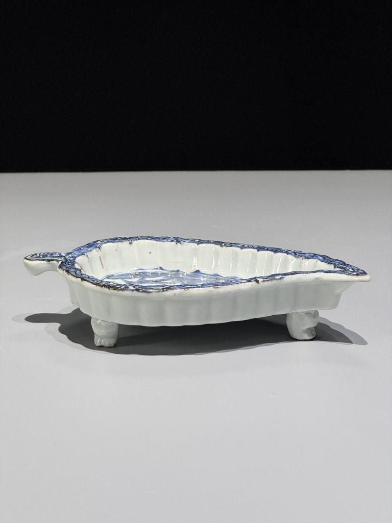    明天启 青花花鸟纹叶形洗 - 图8