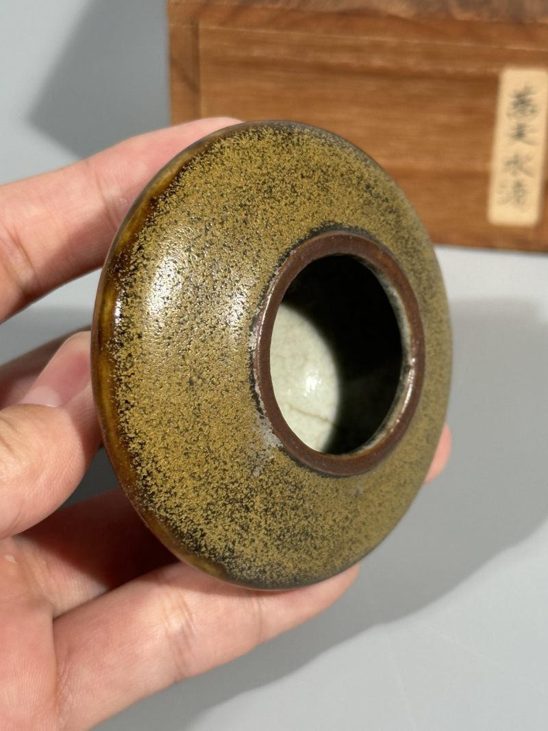    清中期 茶叶末釉水盂 - 图8