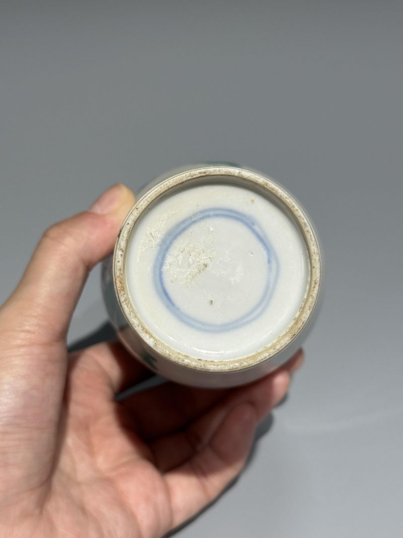    清晚期 粉彩花卉纹梅瓶 - 图9