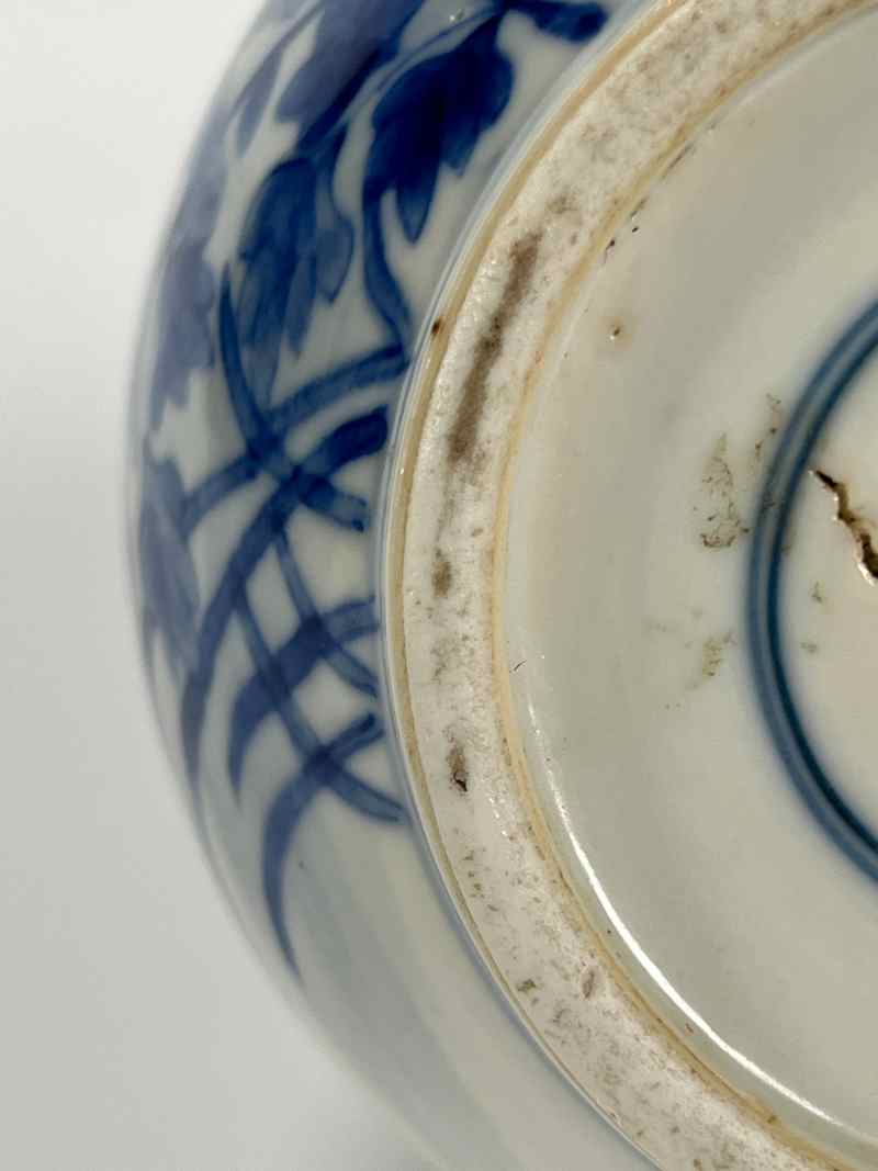 XYA050清光绪  青花蝴蝶花鸟纹葫芦瓶 - 图9