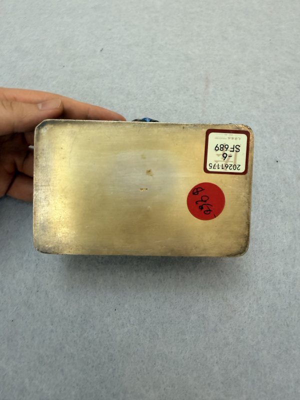 SF689 银烧蓝花卉纹方盒 - 图4