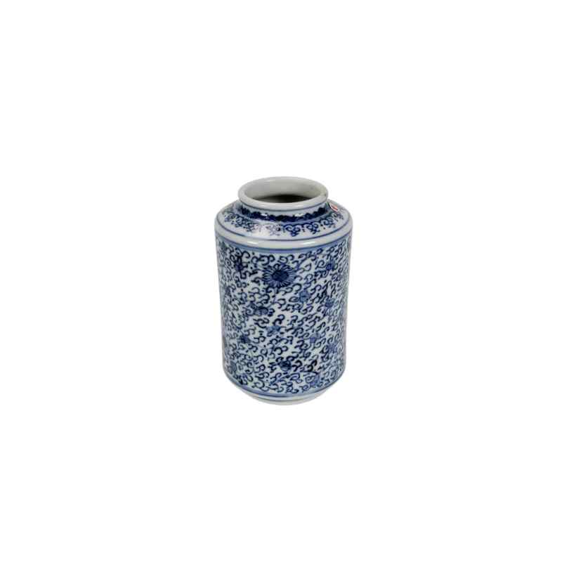 XYA052清雍正  青花花卉纹灯笼瓶 - 图1