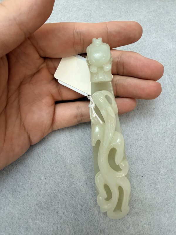 ZK432玉苍龙教子带钩 - 图6
